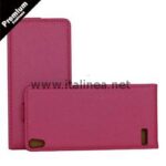 Кожен калъф Huawei Ascend P6 / Premium business / розов