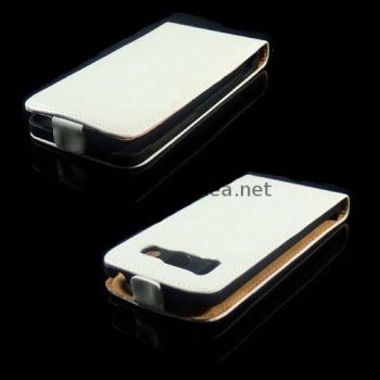 Кожен калъф Premium Huawei G510 - бял