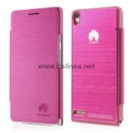 Калъф / book type / Huawei Аscend P6 - розов