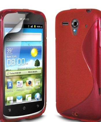 Силиконов TPU S-Line калъф Huawei Ascend G300 - червен