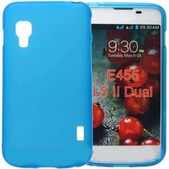 Силиконов Jelly / TPU калъф LG Optimus L5 II Dual / E455 - син