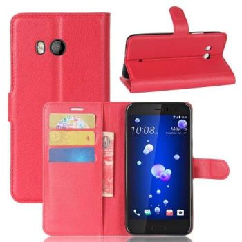 Калъф / book type / HTC U11 - червен