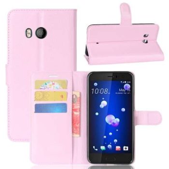 Калъф / book type / HTC U11 - розов