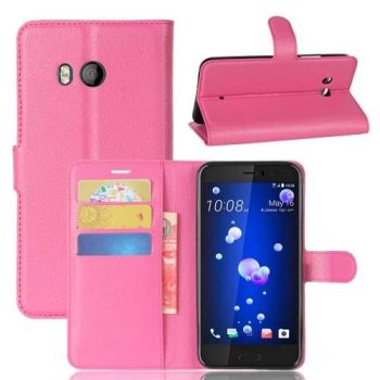Калъф / book type / HTC U11 - циклам