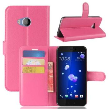 Калъф / book type / HTC U11 Life - циклам
