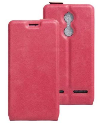 Кожен калъф Flexi Lenovo Vibe K6 - розов