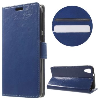 Калъф / book type / HTC Desire 626 / 628 / 530 - син