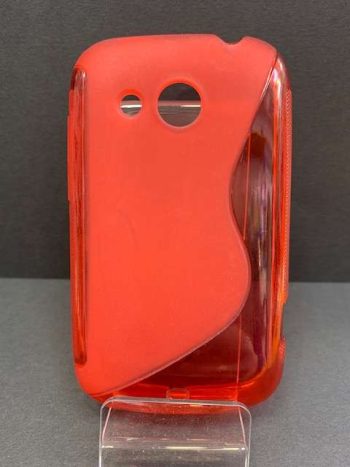 Силиконов TPU S-Line калъф за HTC Desire C / червен