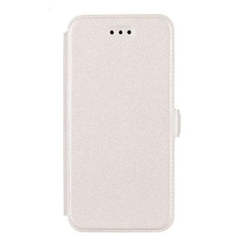 Калъф / book pocket / Lenovo Vibe C A2020 - бял
