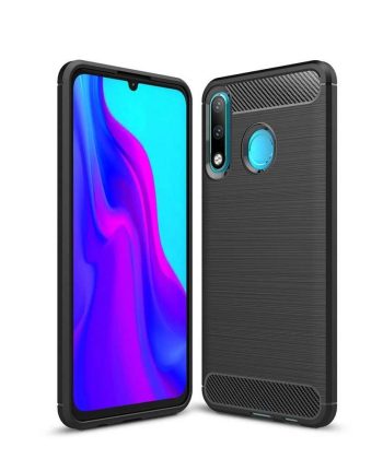 Силиконов гръб Carbon Huawei P30 Lite - черен