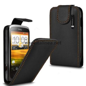 Кожен калъф HTC Desire C / Flip case HTC Desire C