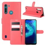 Калъф /book type/ Motorola Moto G8 Power Lite - червен