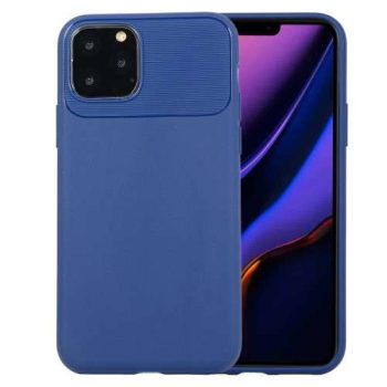 Силиконов гръб Stripes iPhone 11 - син