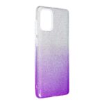 Силиконов гръб с брокат Samsung Galaxy A02S - лилав преливащ