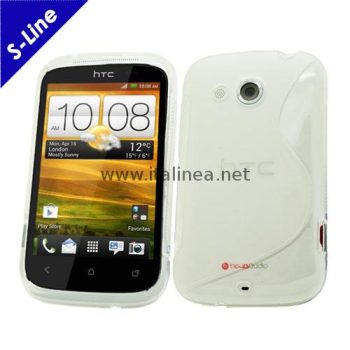 Силиконов TPU S-Line калъф за HTC Desire C / бял