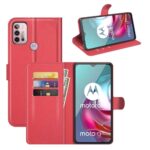 Калъф / book type / Motorola Moto G10 / G30 - червен