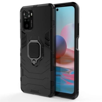 Удароустойчив гръб Ring Armor Xiaomi Redmi Note 10 - черен
