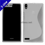 Силиконов TPU S-Line калъф Huawei Ascend P6 / бял