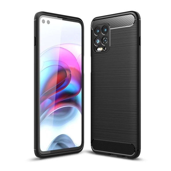 Силиконов гръб Carbon Motorola Moto G100 / Motorola Edge S - черен