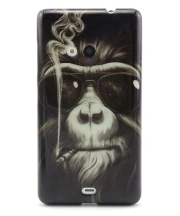 Силиконов гръб Nokia 535 - маймуна