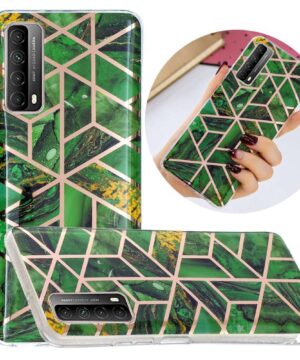 Силиконов гръб Marble Pattern Huawei P Smart 2021 - green