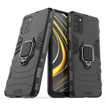 Удароустойчив гръб Ring Armor Xiaomi Redmi 9T / Poco M3 - черен