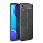 Силиконов гръб Litchi Xiaomi Redmi 9A - черен