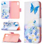 Калъф / book type / Xiaomi Redmi 9A - пеперуда с маргаритки