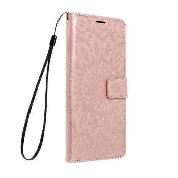 Кожен калъф тип книга / MEZZO book / Xiaomi Redmi 9C - rose-gold мандала