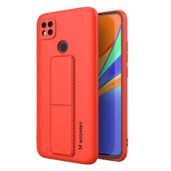Силиконов гръб Wozinsky Kickstand Case Xiaomi Redmi 9C - червен