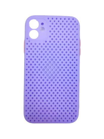 Силиконов калъф гръб Breath Case iPhone 11 - лилав