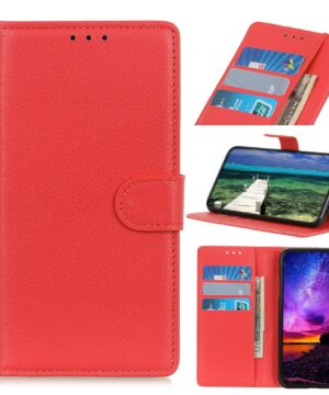 Кожен калъф тефтер / book type / Nokia XR20 - червен