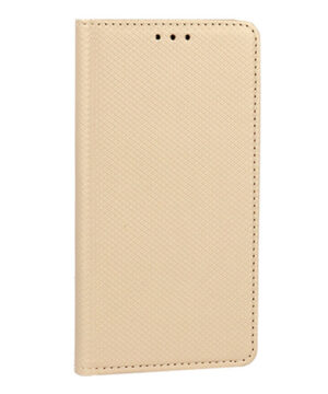 Кожен калъф тефтер / smart book magnet / Xiaomi Mi 11 Lite - златен