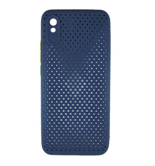 Силиконов калъф гръб Breath Case Xiaomi Redmi 9A - син