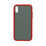 Силиконов калъф гръб Color Button Bumper Xiaomi Redmi 9A - червен