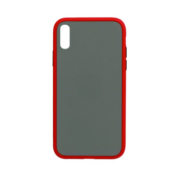 Силиконов калъф гръб Color Button Bumper Xiaomi Redmi 9A - червен