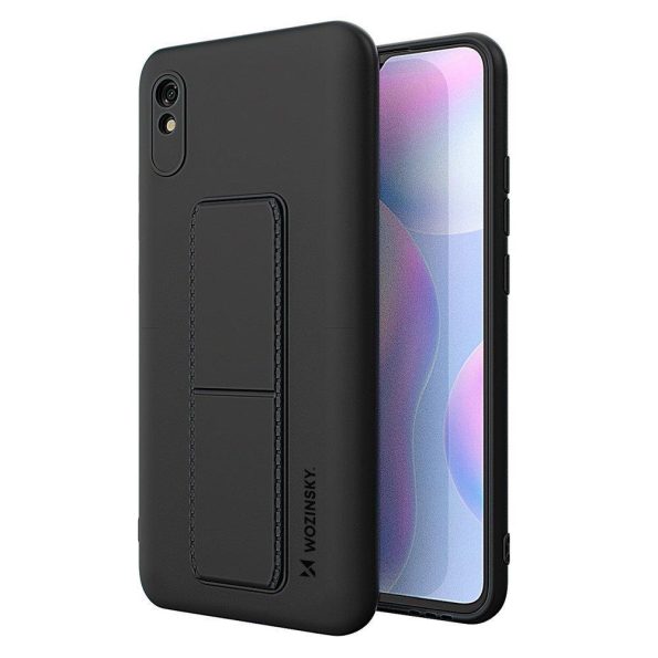 Силиконов гръб Wozinsky Kickstand Case Xiaomi Redmi 9A - черен