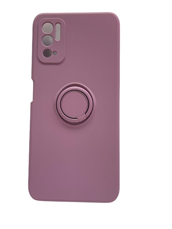 Силиконов калъф гръб Ring Case Xiaomi Redmi Note 10 5G / Poco M3 Pro - лилав