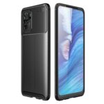 Силиконов калъф гръб Auto Focus Carbon Xiaomi Redmi Note 10 - черен