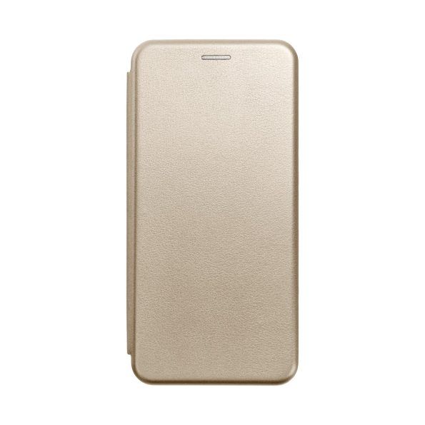 Кожен калъф тефтер / Elegance Book / Xiaomi Redmi Note 10 - златен