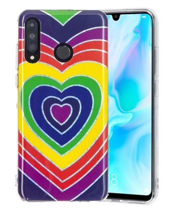 Силиконов калъф гръб Huawei P30 Lite - сърце