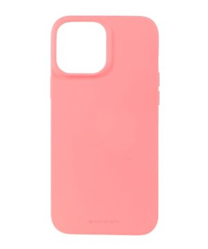Силиконов калъф гръб Mercury Soft Feeling iPhone 13 Pro - розов