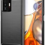 Силиконов калъф гръб Carbon Case Xiaomi 11T / 11T Pro - черен