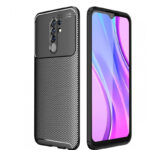 Силиконов калъф гръб Auto Focus Carbon Case Xiaomi Redmi 9 - черен