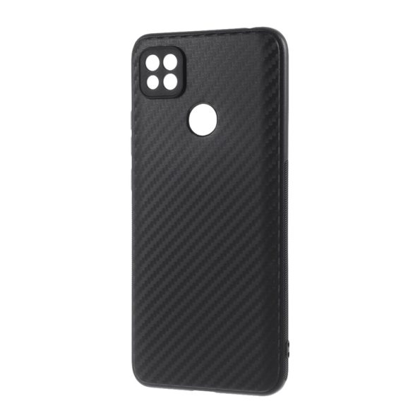 Силиконов калъф гръб Carbon Matt Xiaomi Redmi 9C - черен