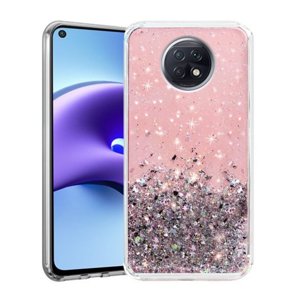 Силиконов калъф гръб Brilliant Case Xiaomi Redmi Note 9T - розов