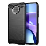 Силиконов калъф гръб Carbon Case Xiaomi Redmi Note 9T - черен