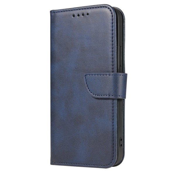 Кожен калъф тефтер / Magnet Case Elegant / Xiaomi Redmi Note 9T - син