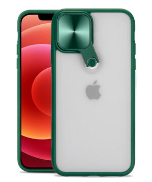 Хибриден калъф гръб с капак за камерата Cyclops Case iPhone 11 - зелен