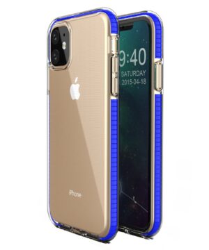 Силиконов калъф гръб Spring Case iPhone 11 - син